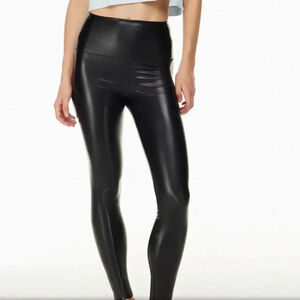 WILFRED FREE Black Daria Vegan Leather Leggings Size M